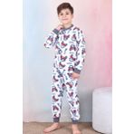 Erkek Çocuk/Bebek %100 Pamuk Pijama Takımı 1850-Füme