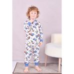 Erkek Çocuk/bebek %100 Pamuk Pijama Takımı 1850-LACIVERT - 1 - 2 Yaş