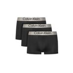 Erkek Dar Kalıp Nefes Alabilen Kumaş Logolu Elastik Bel Bantlı 3'lü Siyah Boxer LV00NB4269-3YT