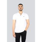 Erkek Dar Kalıp Yakası Kontrast Renk Geçişli Pamuklu Kısa Kollu Siyah Polo Yaka T-Shirt 50538100-001