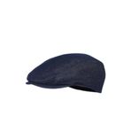 Erkek Denim Kasket Flat Cap Koyu Lacivert Jean Şapka