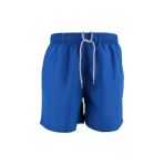 Erkek Deniz Şortu 2 Cepli Pamuklu Polyester Su Yitici Tahriş Etmeyen Astar Saks Mavi K236