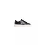Erkek Deri Bağlamalı Rahat Taban CK Yazı Detay Siyah Sneaker YM0YM01460-BEH