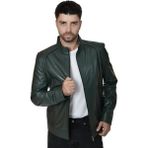 Erkek Deri Ceket 3021 - Yeşil