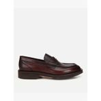 Erkek Deri Kahverengi Kalın Tabanlı Klasik Loafer 02AYH319840A480