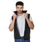 Erkek Deri Yelek 2507 (Siyah, 6XL)