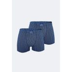 Erkek Desenli 2 li Pamuk Elastan Boxer 074