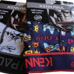 Erkek Dijital Baskılı Cotton Pamuk İkili Boxer Kp203