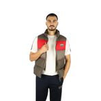 Erkek Dik Yaka Renk Geiş Desenli Şişme Kolsuz Cepli Siyah Yelek EM003270 AF18231-U8120