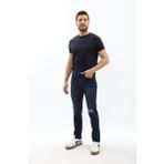 Erkek Dizi Yırtık Slim Fit Boya Detay Jean Pantolon