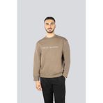 Erkek Dokuma Kumaş Regular Fit Yuvarlak Yaka Uzun Kollu Kahverengi Sweatshirt EM001126 AF10013-U6195