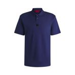 Erkek Dokuma Polo Yaka Kısa Kol Günlük Lacivert Polo Yaka T-Shirt 50517638-407