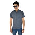 Erkek Dügmeli Polo Yaka Tişört R4400 BGL-ST02773 FÜME M