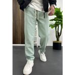 Erkek Düz Jogger Pantolon Yeşil Edw451