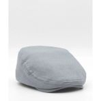 Erkek Düz Pamuklu Gri Flat Cap Kasket - Standart - Koyu Gri