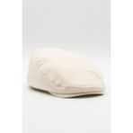 Erkek Düz Pamuklu Koyu Bej Flat Cap Kasket - Standart