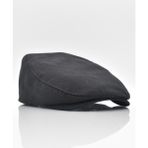 Erkek Düz Pamuklu Siyah Flat Cap Kasket - Standart