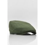 Erkek Düz Pamuklu Yeşil Flat Cap Kasket - Standart