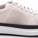 Erkek Düz Taban Bağcıklı Sneaker Ayakkabı Kırık Beyaz Laci 109413616