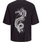 Erkek Ejderha Baskili Tisört - Dragon - 001 Siyah