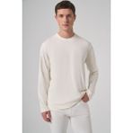 Erkek Ekru Trend Bisiklet Yaka Rayon Sweatshirt