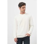 Erkek Ekru Trend Bisiklet Yaka Sweat-Shirt