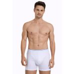 Erkek Elastanlı Beyaz Boxer 889