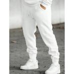 Erkek Elastik Bel Ipli Jogger Pantolon - 3XL - Beyaz