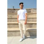 Erkek Eşofman Alt - 2XL - Taş