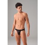 Erkek Fantezi Mat Jockstrap string 1002 Siyah