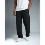 Erkek Fitilli Baggy Lastik Bel Bol Paça Pantalon K2026P - Siyah