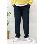Erkek Full Likralı Rahat Kesim Baggy Jogger Pantolon - Siyah - 2XL