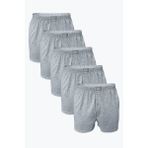Erkek Füme 5 Li Geniş Kalıp %100 Pamuk Boxer M240