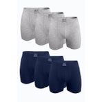 Erkek Füme 6 lı Premium Collection Modal Uzun Boxer 6M250