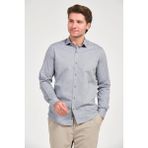 Erkek Füme Comfort Fit Uzun Kollu Gömlek - XL