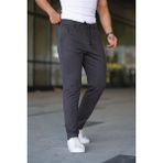 Erkek Füme Jogger Pantolon – Bağcıklı Fermuarlı Cepli - 2534