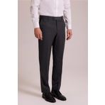 Erkek Füme Regular Fit Yünlü Kumaş Pantolon-6877 FÜME 46