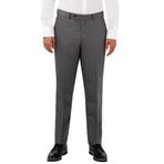 Erkek Füme Regular Fit Yünlü Kumaş Pantolon-6881 FÜME 56