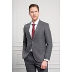Erkek Füme Trend Slim Fit Dar Kesim Sivri Yaka Takım Elbise - 46 - 6 Drop