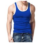 Erkek giyim, slim casual spor erkek yazlık spor tişörtü, erkek spor üst giyim, koşu atleti, kompresyon tişörtleri, spor iç çamaşırları için, erkek tişörtü, Axel tişört, Mavi, XXL