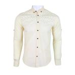 Erkek Gömlek Slim Fit Rar00455 Sarı