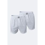 Erkek Gri 2 Li Paket Geniş Kalıp Büyük Beden Boxer %100 Pamuk Battal Boy 90024 4xl/5xl/6xl/7xl