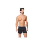 Erkek Gri 3'lü Pamuklu Likralı Boxer 0060