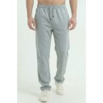 Erkek Gri Baggy Bol Paça Oversize Relaxed 4 Mevsim Eşofman Altı Bol Paça 2 Iplik Tam Kalıp - XL - 0-Gri
