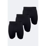 Erkek Gri Beyaz Siyah 3 Lü Paket Uzun Paçalı Modal Boxer 3m018