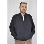Erkek Gri Hakim Yaka Omuz Astarli Hirka