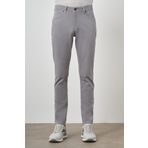 Erkek Gri Pamuk 5 Cep Slim Fit Jean Kot Pantolon