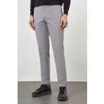 Erkek Gri Pamuk Yan Cep Slim Fit Chino Pantolon