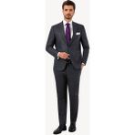 Erkek Gri Slim Fit Mono Yaka Takım Elbise - 46 - 6 Drop