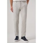Erkek Gri Trend Pileli Slim Fit Pantolon